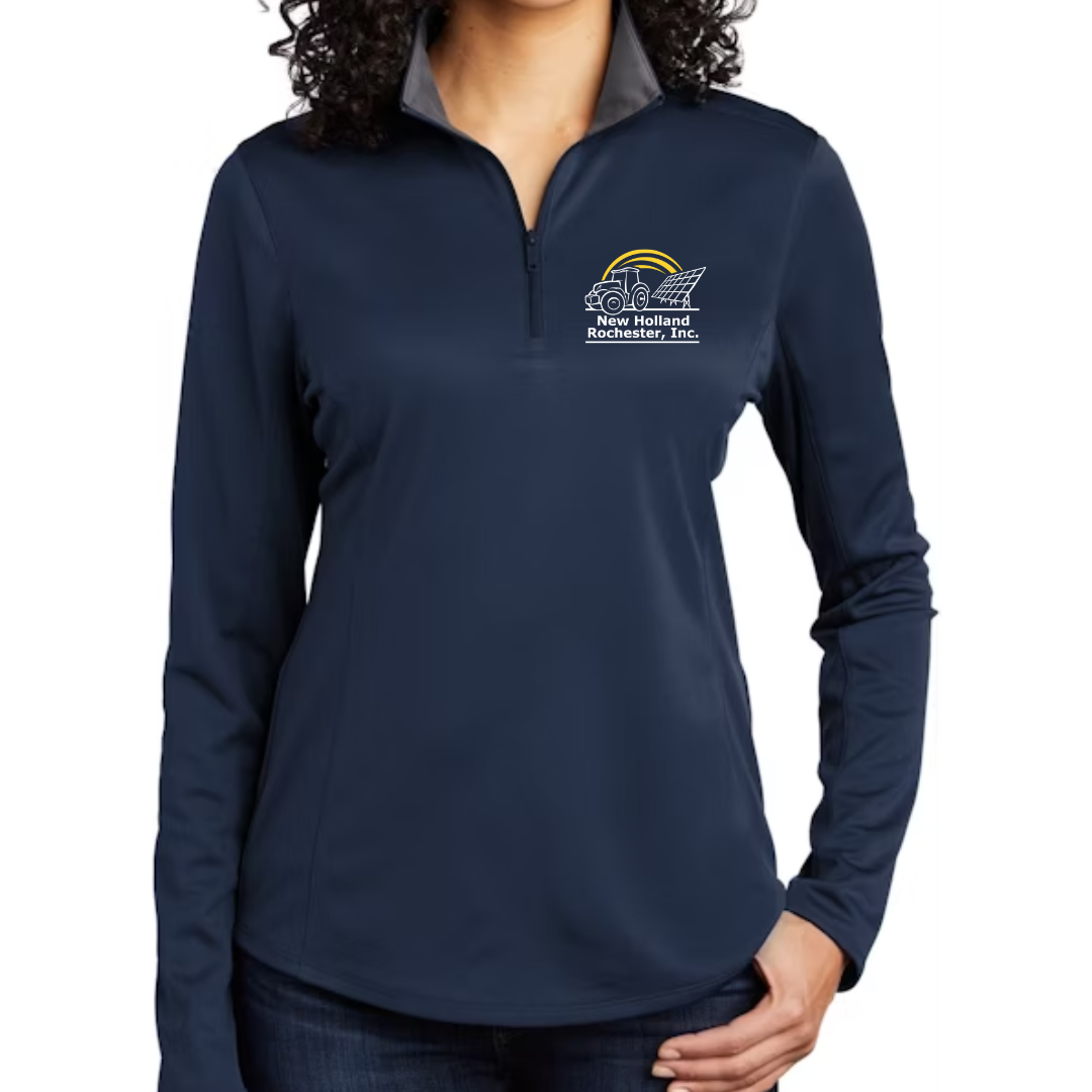 NH Women's Port Authority Silk-Touch 1/4 Zip Pullover
