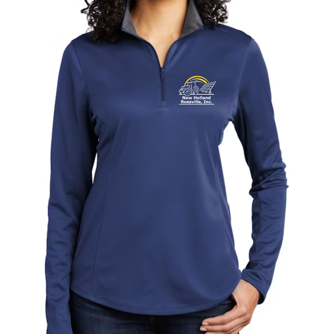 NH Women's Port Authority Silk-Touch 1/4 Zip Pullover