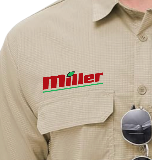 Miller Sprayers - Fishing shirt w/ pocket logo