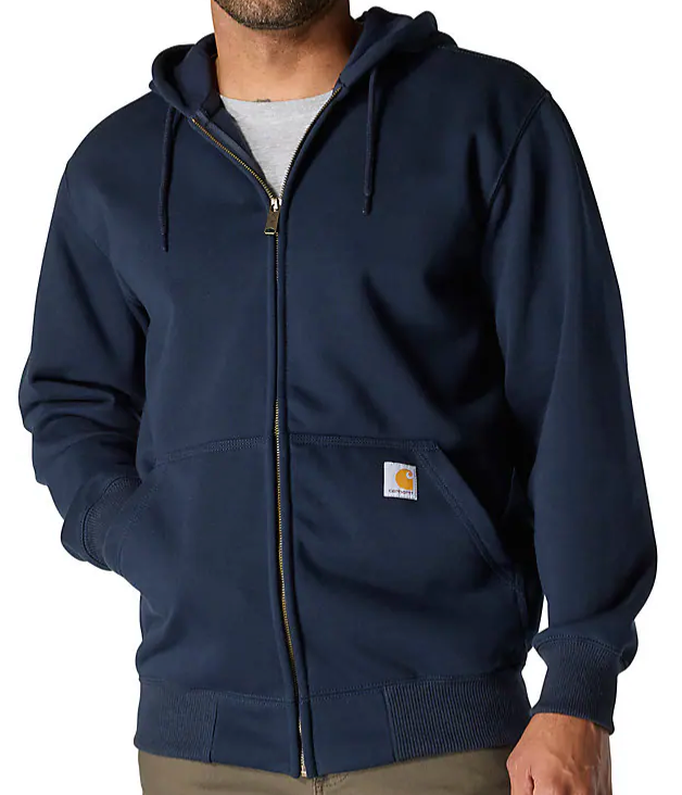 Rain Defender® Loose Fit Heavyweight Full-Zip Sweatshirt w/ left pocket graphic