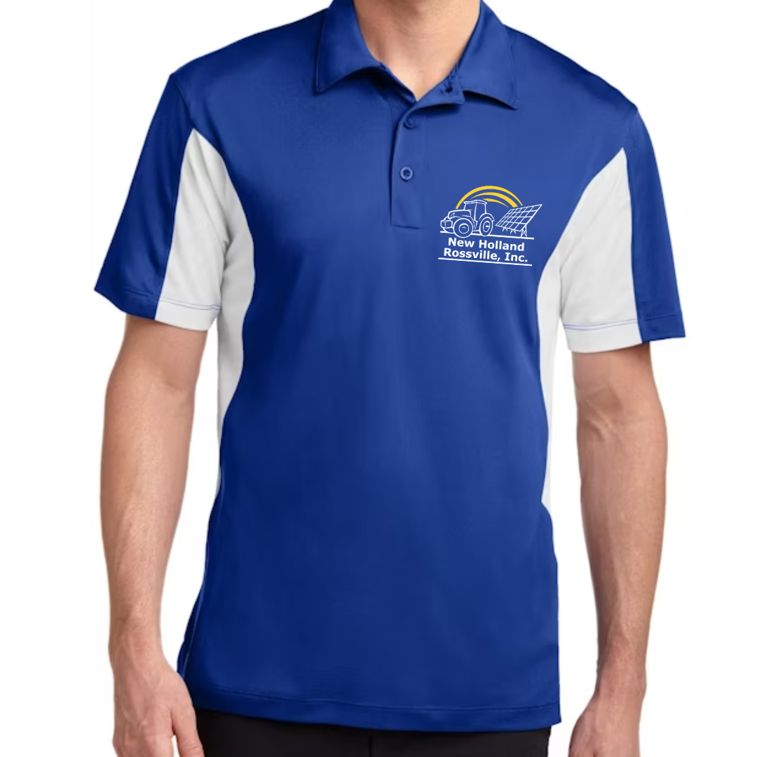 NH Men's Sport-Tek Side Blocked Polo