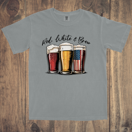 Red, White, & Brew Tee