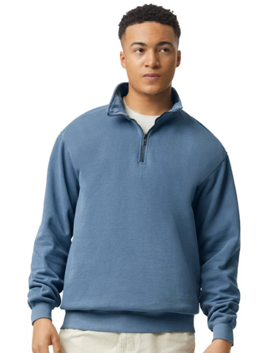 Comfort Colors Quarter Zip w/ left pocket design